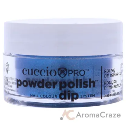 Picture of Pro Powder Polish Nail Colour Dip System - Blue With Pink Glitter by Cuccio Colour for Women - 0.5 oz Nail Powder