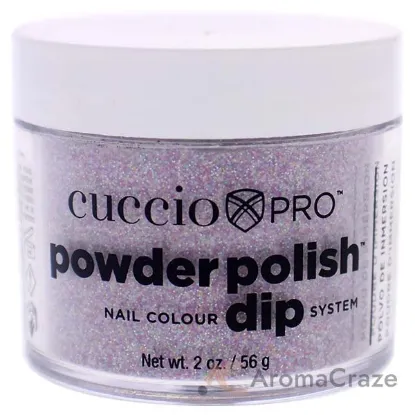 Picture of Pro Powder Polish Nail Colour Dip System - Deep Purple Glitter by Cuccio Colour for Women - 1.6 oz Nail Powder