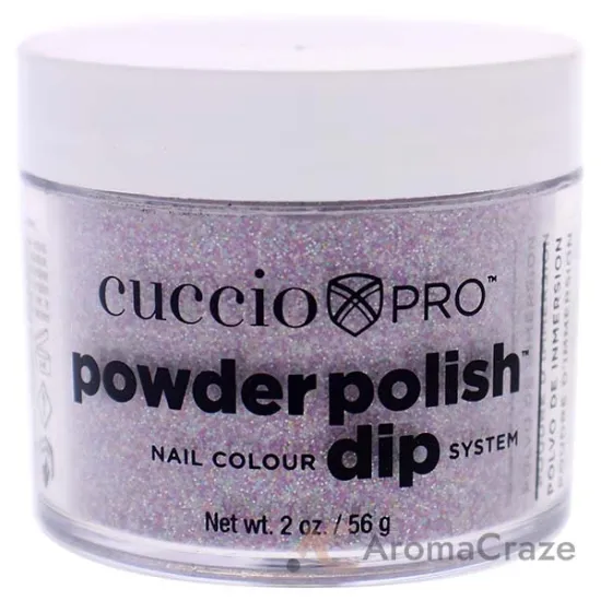 Picture of Pro Powder Polish Nail Colour Dip System - Deep Purple Glitter by Cuccio Colour for Women - 1.6 oz Nail Powder