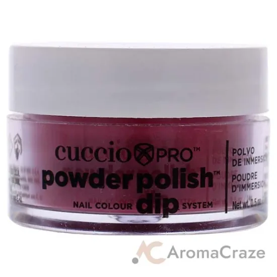 Picture of Pro Powder Polish Nail Colour Dip System - Fuchsia With Rainbow Mica by Cuccio Colour for Women - 0.5 oz Nail Powder