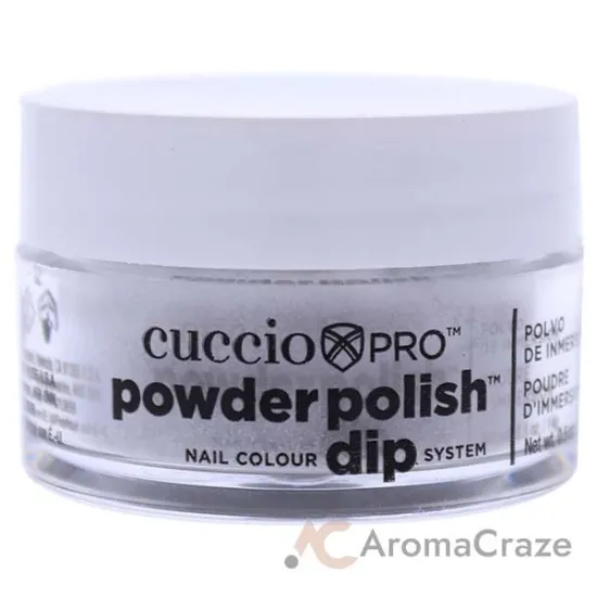 Picture of Pro Powder Polish Nail Colour Dip System - Platinum Silver Glitter by Cuccio Colour for Women - 0.5 oz Nail Powder