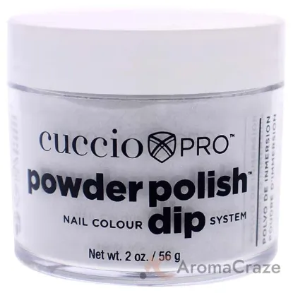 Picture of Pro Powder Polish Nail Colour Dip System - Platinum Silver Glitter by Cuccio Colour for Women - 1.6 oz Nail Powder