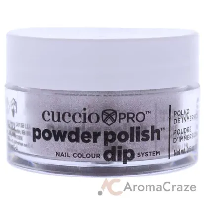 Picture of Pro Powder Polish Nail Colour Dip System - Silver With Baby Pink Glitter by Cuccio Colour for Women - 0.5 oz Nail Powder