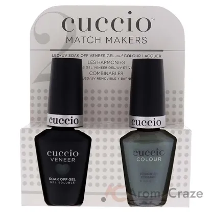 Picture of Match Makers Set - Dubai Me An Island by Cuccio Colour for Women - 2 Pc 0.44oz Veneer Soak Of Gel Nail Polish, 0.43oz Colour Nail Polish