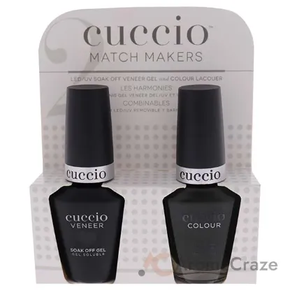 Picture of Match Makers Set - Glassgow Nights by Cuccio Colour for Women - 2 Pc 0.44oz Veneer Soak Of Gel Nail Polish, 0.43oz Colour Nail Polish
