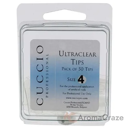 Picture of Ultraclear Tips Pack - 4 by Cuccio Pro for Women - 50 Pc Acrylic Nails