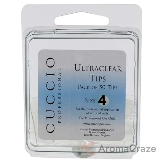 Picture of Ultraclear Tips Pack - 4 by Cuccio Pro for Women - 50 Pc Acrylic Nails
