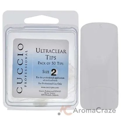 Picture of Ultraclear Tips - 2 by Cuccio Pro for Women - 50 Pc Acrylic Nails