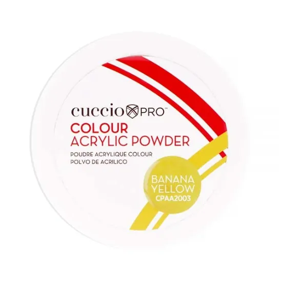 Picture of Colour Acrylic Powder - Banana Yellow by Cuccio PRO for Women - 1.6 oz Acrylic Powder