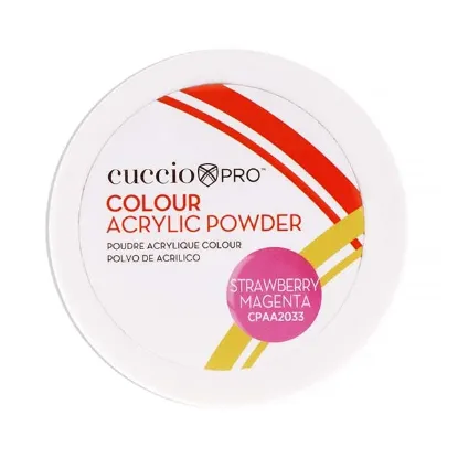 Picture of Colour Acrylic Powder - Strawberry Magenta by Cuccio PRO for Women - 1.6 oz Acrylic Powder