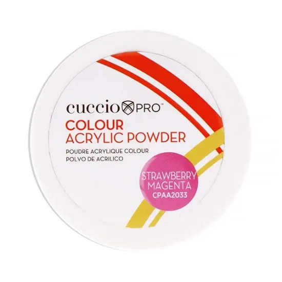 Picture of Colour Acrylic Powder - Strawberry Magenta by Cuccio PRO for Women - 1.6 oz Acrylic Powder