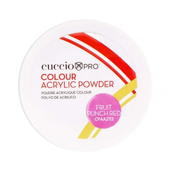 Picture of Colour Acrylic Powder - Fruit Punch Red by Cuccio PRO for Women - 1.6 oz Acrylic Powder
