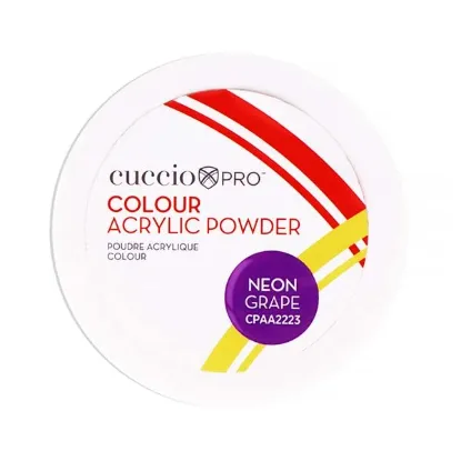 Picture of Colour Acrylic Powder - Neon Grape by Cuccio PRO for Women - 1.6 oz Acrylic Powder