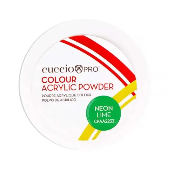 Picture of Colour Acrylic Powder - Neon Lime by Cuccio PRO for Women - 1.6 oz Acrylic Powder