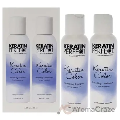 Picture of Keratin Color Duo by Keratin Perfect for Unisex - 2 Pc 3.4oz Shampoo, 3.4oz Conditioner