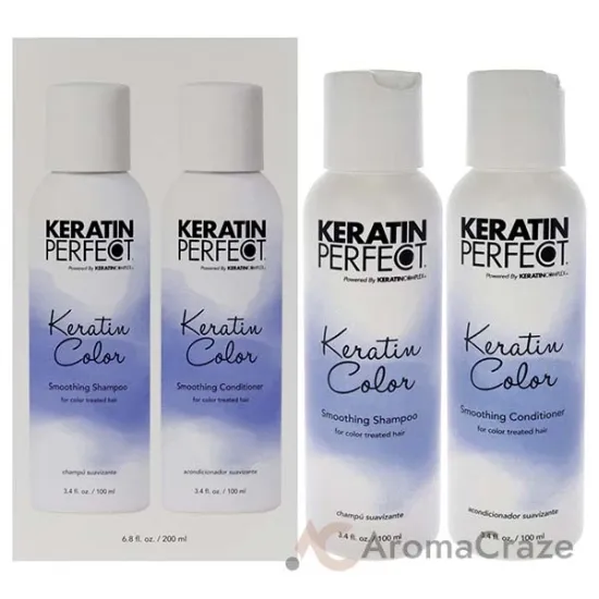 Picture of Keratin Color Duo by Keratin Perfect for Unisex - 2 Pc 3.4oz Shampoo, 3.4oz Conditioner