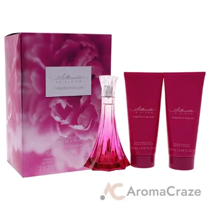 Picture of Silhouette In Bloom by Christian Siriano for Women - 3 Pc Gift Set 3.4oz EDP Spray, 6.7oz Perfumed Body Lotion, 6.7oz Perfumed Shower Gel