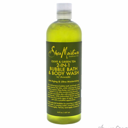 Olive & Green Tea 2-In-1 Bubble Bath Body Wash Anti-Aging & 