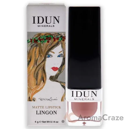 Picture of Matte Lipstick - 109 Lingon by Idun Minerals for Women - 0.14 oz Lipstick