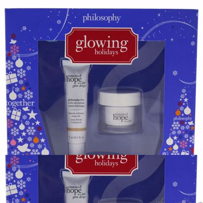 Glowing Holidays by Philosophy for Women - 2 Pc Kit 0.5oz Re