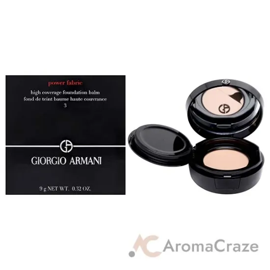 Picture of Power Fabric High Coverage Foundation Balm - 03 Light by Giorgio Armani for Women - 0.32 oz Foundation