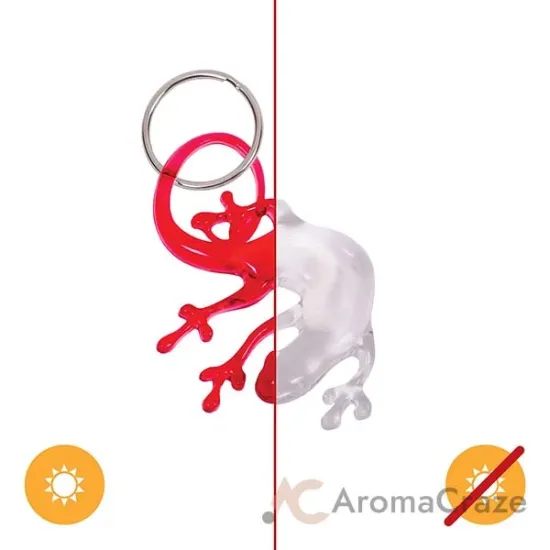 Picture of Color-Changing Key Chain Lizard - Red by DelSol for Women - 1 Pc Keychain