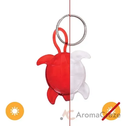 Picture of Color-Changing Key Chain Turtle - Red by DelSol for Women - 1 Pc Keychain