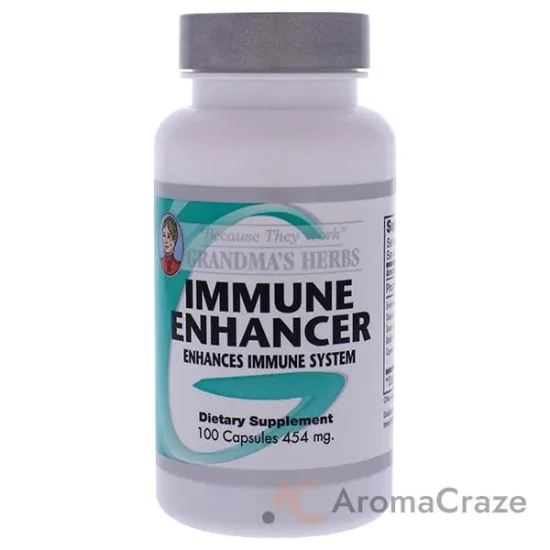 Picture of Immune Enhancer Capsules by Grandmas Herbs for Unisex - 100 Count Dietary Supplement