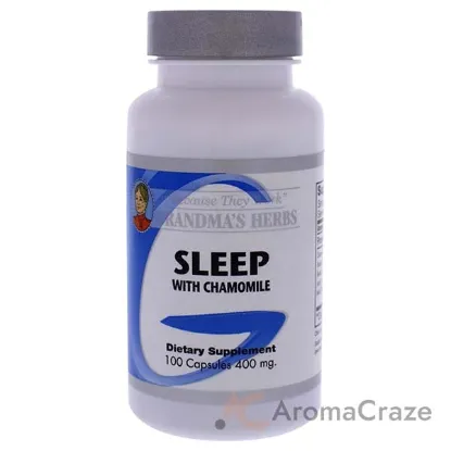 Picture of Sleep With Chamomile Capsules by Grandmas Herbs for Unisex - 100 Count Dietary Supplement
