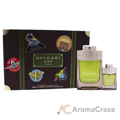 Picture of Bvlgari Man Wood Essence by Bvlgari for Men - 2 Pc Gift Set 3.4oz EDP Spray, 0.5oz EDP Spray