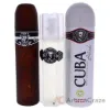 Picture of Cuba Black by Cuba for Men - 3 Pc Gift Set 3.3oz EDT Spray, 3.3oz After Shave, 6.6oz Body Spray