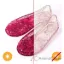 Picture of Heart Sole Girl Jellies Shoes - 7 Pink by DelSol for Kids - 1 Pair Shoes