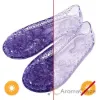Picture of Heart Sole Girl Jellies Shoes - 9 Purple by DelSol for Kids - 1 Pair Shoes