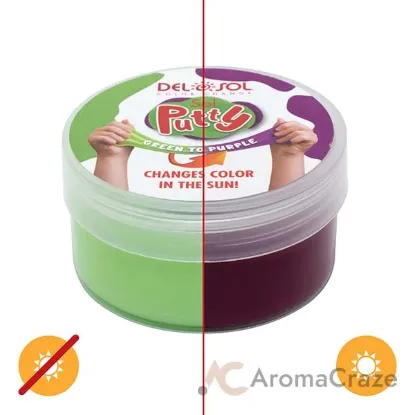 Picture of Color-Changing Sol Putty - Green to Purple by DelSol for Unisex - 1 Pc Putty