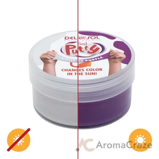 Picture of Color-Changing Sol Putty - White to Purple by DelSol for Unisex - 1 Pc Putty