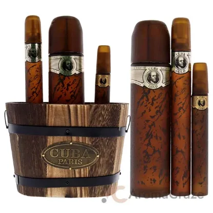 Picture of Cuba Gold by Cuba for Men - 3 Pc Gift Set 3.3oz EDT Spray, 1.17oz EDT Spray, 0.5oz EDT Spray