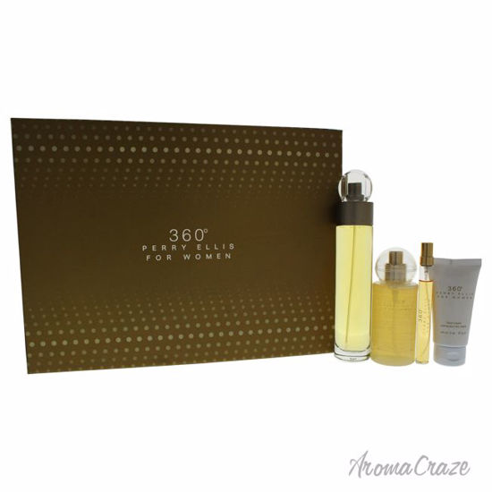 360 by Perry Ellis for Women - 4 Pc Gift Set 3.4oz EDT Spray