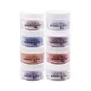 Picture of Pro Powder Polish Nail Colour Dip System - Urban Nites by Cuccio Colour for Women - 8 x 0.5 oz Peppermint Pastel Blue, Black Orange, Silver with Baby Pink Glitter, Purple with Red Glitter, Midnight Purple, Brown Sugar, Muted Grape, Dark Red Glitter