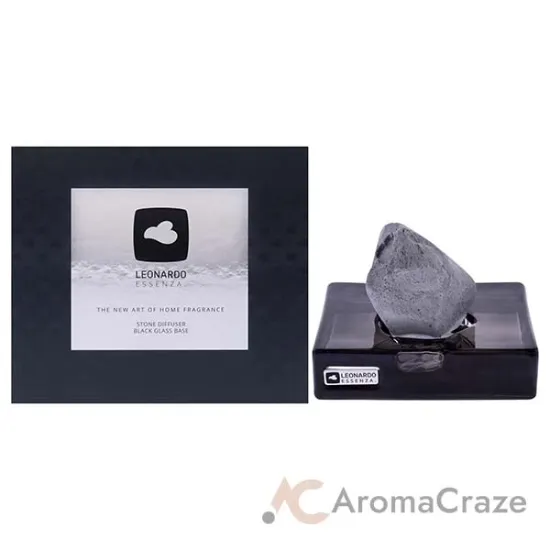 Picture of Essenza Stone Diffuser Set - Black by Leonardo for Unisex - 2 Pc Glass Base, Diffuser Stone