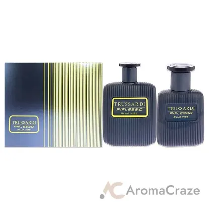 Picture of Riflesso Blue Vibe by Trussardi for Men - 2 Pc Gift Set 3.4 oz EDT Spray, 1oz EDT Spray