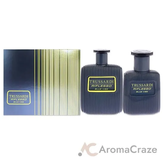 Picture of Riflesso Blue Vibe by Trussardi for Men - 2 Pc Gift Set 3.4 oz EDT Spray, 1oz EDT Spray