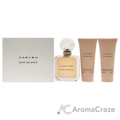 Picture of Dans Ma Bulle by Carven for Women - 3 Pc Gift Set 3.3oz EDP Spray, 3.3oz Body Milk, 3.3oz Shower Gel