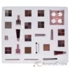 Picture of 24 Days Of Beauty New York Advent Calendar Set by Q-KI for Women - 26 Pc 8 x 0.15oz Eye Shadow, 0.14oz Blusher, 0.17oz Mascara, 2 x 0.03oz Lip Liner, 0.27oz Glitter Nail Polish - 14, 0.27oz Nail Polish - 1, 0.14oz Bronzer, 0.14oz Highlighter, 0.08oz Lip Balm, 2 x 0.37oz Lip Gloss Tubes, 2 x 0.12oz Lipstick, Pencil Sharpener, 3 Brushes, Interchangeable Compact