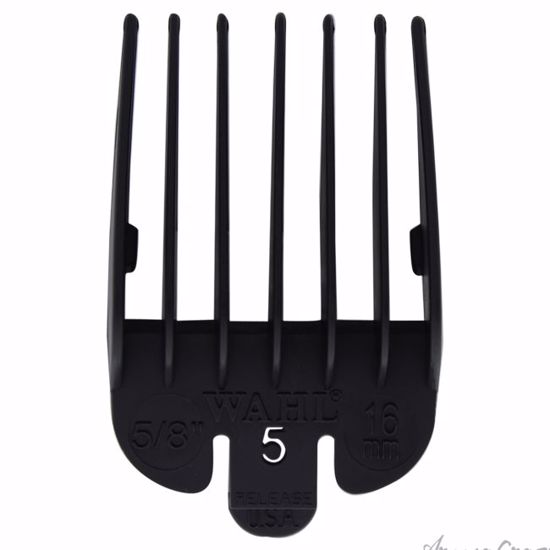 Attachment Comb No. 5 For Cuts - 5/8 Black by WAHL Professio