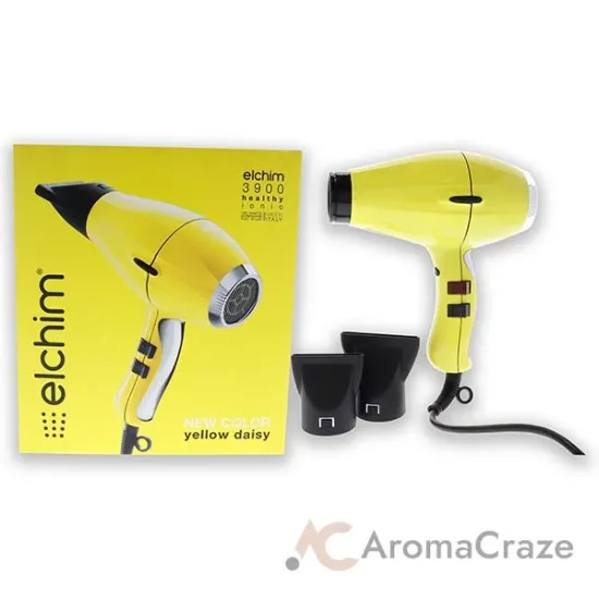 Picture of 3900 Healthy Ionic Hair Dryer - Yellow Daisy by Elchim for Unisex - 1 Pc Hair Dryer