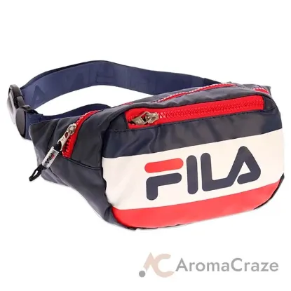 Picture of Hunts Waist Bag - 410 Navy-Red-White by Fila for Men - 1 Pc Bag