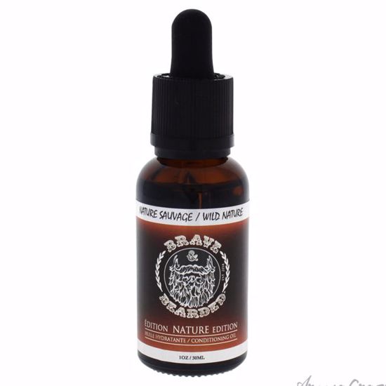 Beard Oil - Wild Nature by Brave & Bearded for Men - 1 oz Oi