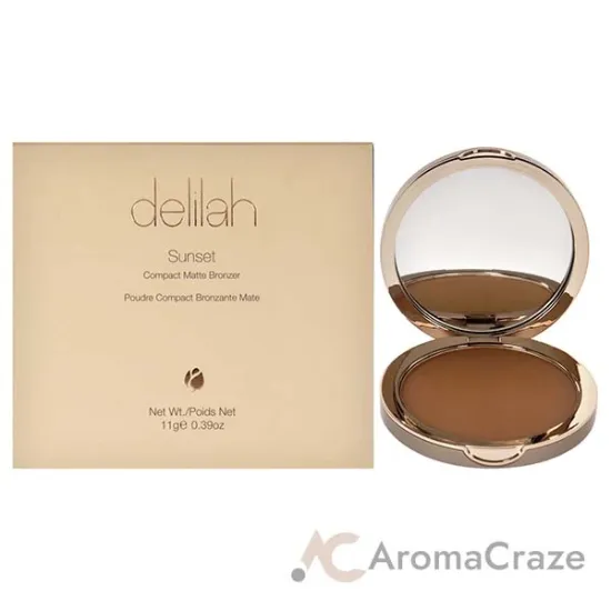 Picture of Sunset Compact Matte Bronzer - Medium Dark by Delilah for Women - 0.39 oz Bronzer