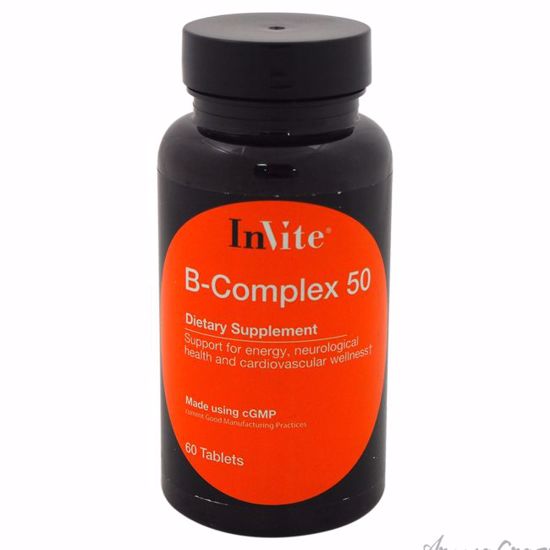 B-Complex 50 Dietary Supplement by InVite Health for Unisex 