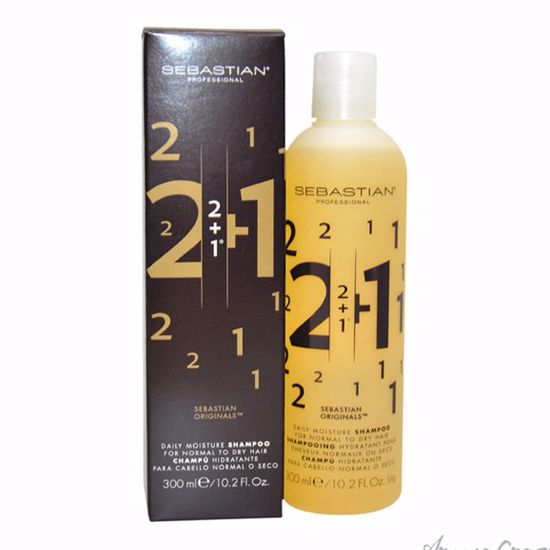 2 + 1 Daily Moisture Shampoo by Sebastian for Unisex - 10.2 